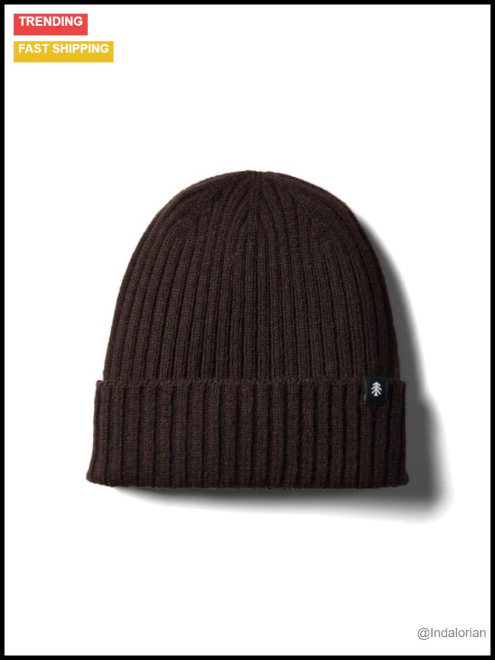 Japanese Rib Knit Cuffed Beanie Winter Skullcap Warm Breathable